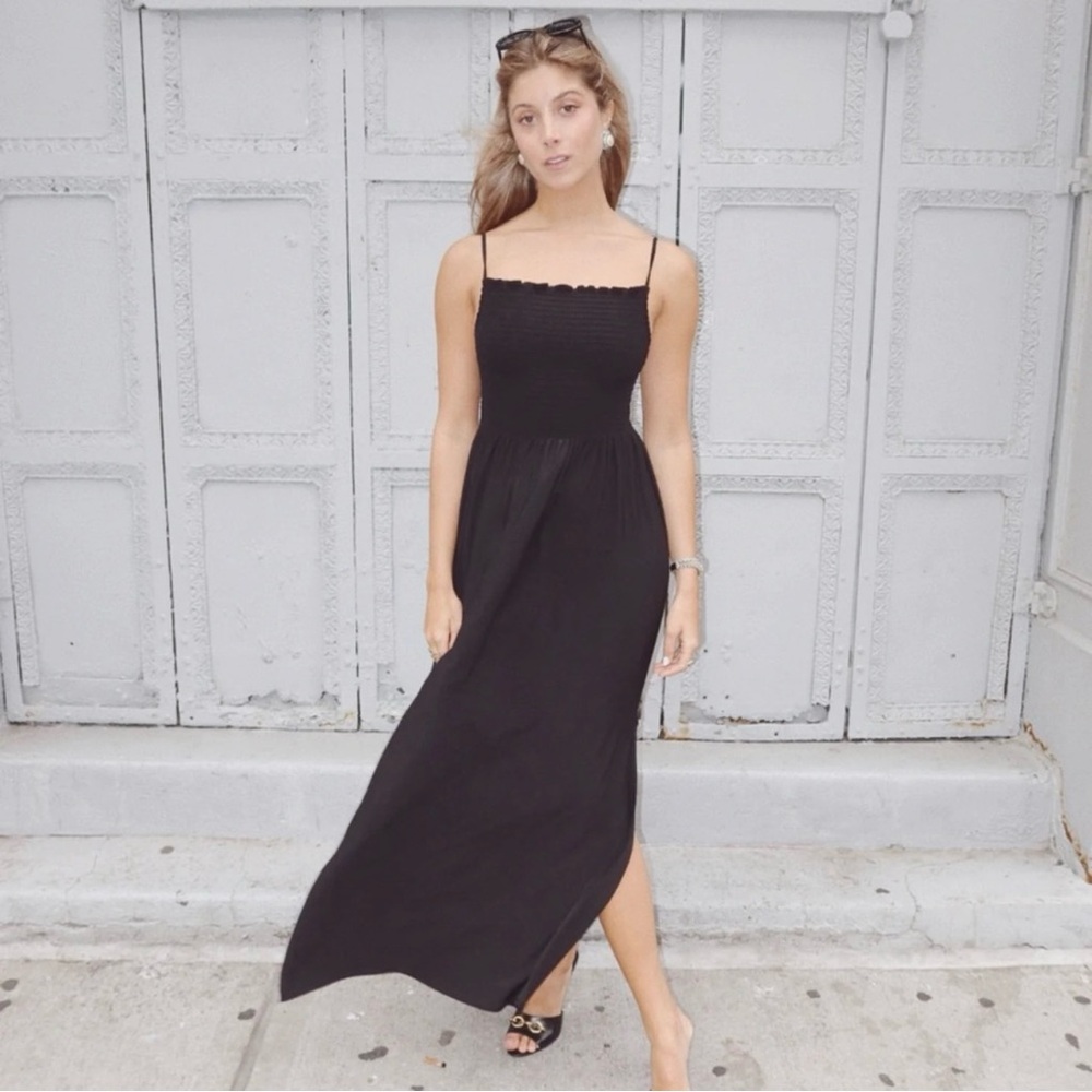 HILL HOUSE Isabel Nap Dress, Black, Small